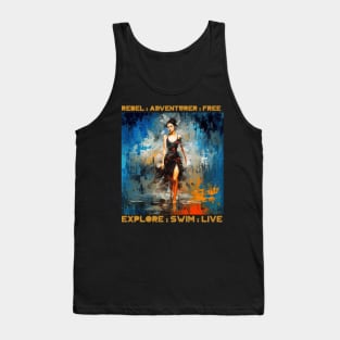 rebel adventurer, swimming v1 Tank Top